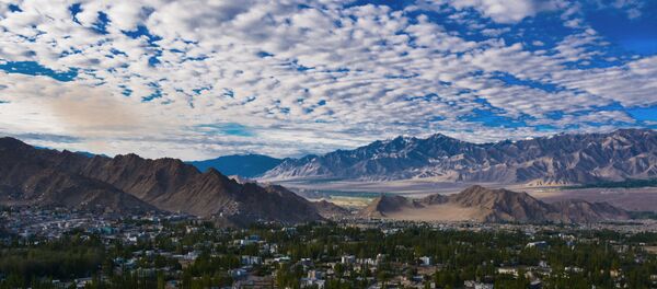 A general view shows the city of Leh in the union territory of Ladakh - 俄羅斯衛星通訊社