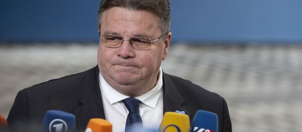 Министр иностранных дел Литвы Линас Линкявичюс Министр иностранных дел Литвы Линас Линкявичюс - 俄罗斯卫星通讯社