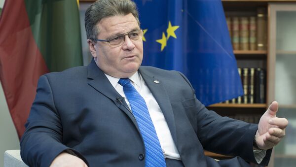 Министр иностранных дел Литвы Линас Линкявичюс  - 俄羅斯衛星通訊社