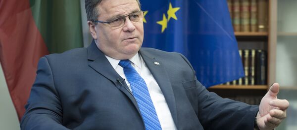 Министр иностранных дел Литвы Линас Линкявичюс  - 俄罗斯卫星通讯社