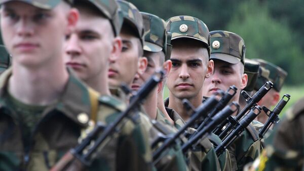 Принятие присяги военнослужащими вооруженных сил Белоруссии - 俄羅斯衛星通訊社