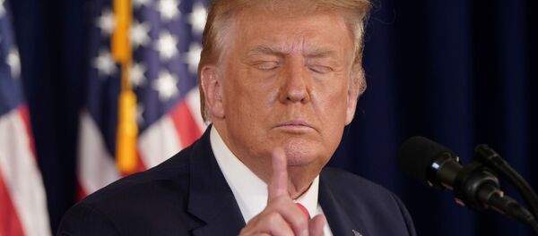 Президент США Дональд Трамп на пресс-конференции в Нью-Джерси - 俄羅斯衛星通訊社