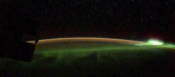 Северное сияние с МКС - 俄罗斯卫星通讯社