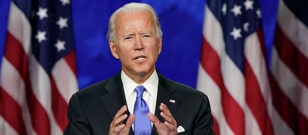 Джо Байден на съезде Демократической партии - 俄罗斯卫星通讯社