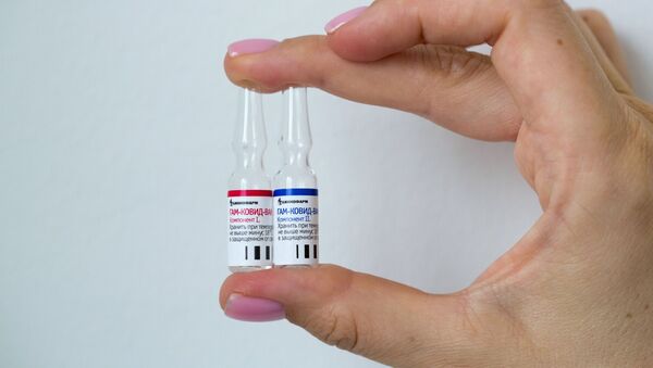 Производство вакцины от COVID-19 на фармацевтическом заводе Биннофарм  - 俄罗斯卫星通讯社