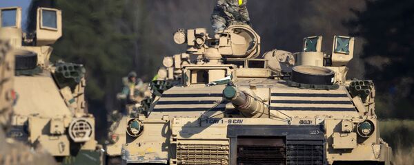 美最新型艾布拉姆斯坦克進行首次射擊 - 俄羅斯衛星通訊社