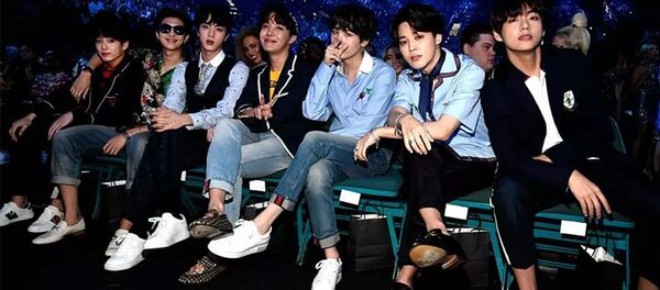Участники южнокорейской группы BTS Участники южнокорейской группы BTS - 俄罗斯卫星通讯社