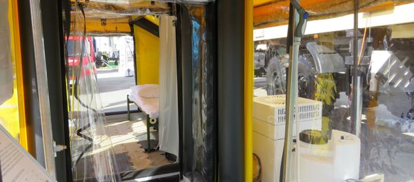 Дезинфекционный модуль.Вид изнутри - 俄罗斯卫星通讯社