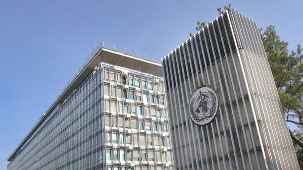 Здание штаб-квартиры Всемирной организации здравоохранения в Женеве - 俄羅斯衛星通訊社