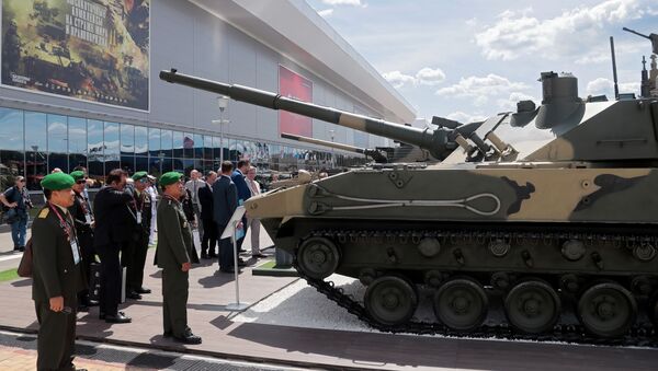Легкий плавающий танк Спрут-СДМ1 на форуме Армия-2019 - 俄羅斯衛星通訊社