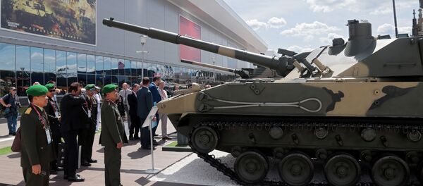 Легкий плавающий танк Спрут-СДМ1 на форуме Армия-2019 - 俄罗斯卫星通讯社