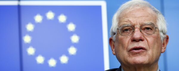 Верховный представитель Евросоюза по внешней политике и политике безопасности Жозеп Боррель на пресс-конференции в Брюсселе Верховный представитель Евросоюза по внешней политике и политике безопасности Жозеп Боррель на пресс-конференции в Брюсселе - 俄羅斯衛星通訊社