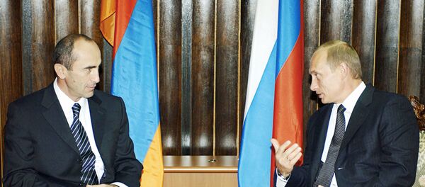 Президент РФ Владимир Путин провел рабочую встречу с президентом Армении Робертом Кочаряном - 俄羅斯衛星通訊社