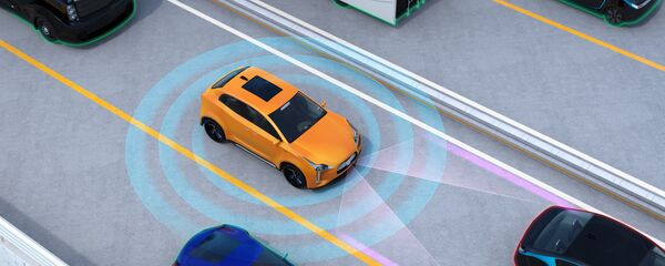 Концепция иллюстрации для автоматического торможения - 俄罗斯卫星通讯社