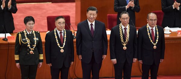 習近平為國家勳章和國家榮譽稱號獲得者頒授勳章獎章 習近平為國家勳章和國家榮譽稱號獲得者頒授勳章獎章 - 俄羅斯衛星通訊社