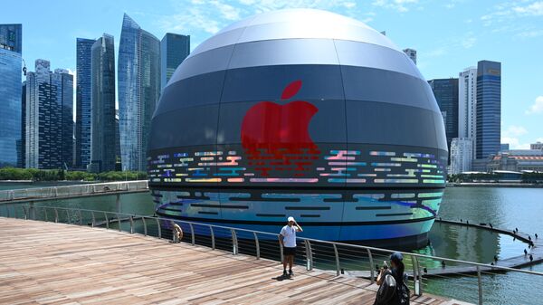 Магазин Apple Marina Bay Sands в Сингапуре - 俄羅斯衛星通訊社