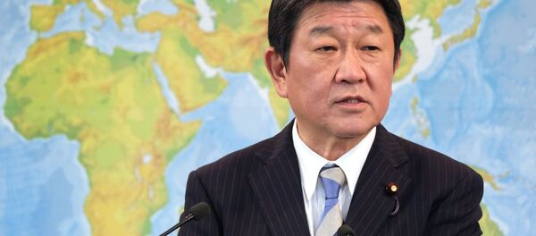Министр иностранных дел Японии Тосимицу Мотэги - 俄罗斯卫星通讯社