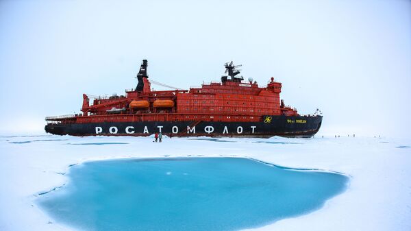 俄罗斯在北极的原子破冰船 - 俄罗斯卫星通讯社