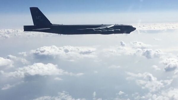 Перехват бомбардировщиков В-52Н ВВС США над акваторией Черного моря - 俄羅斯衛星通訊社