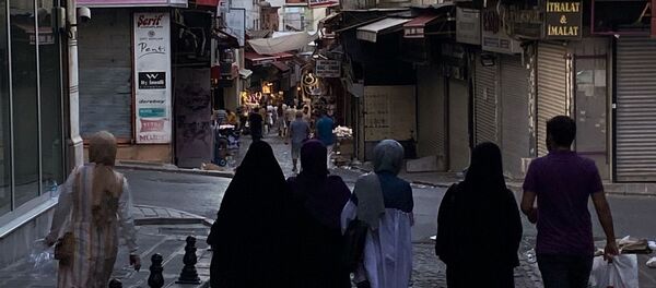 Местные жители на улице Стамбула - 俄罗斯卫星通讯社