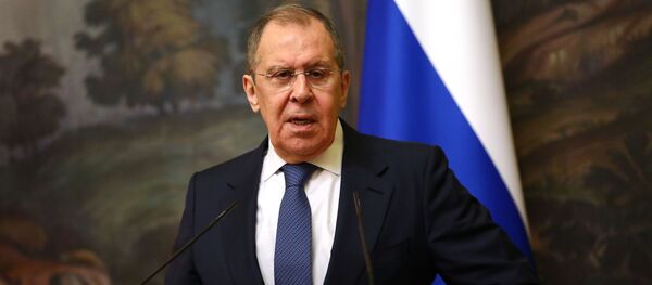 Министр иностранных дел РФ Сергей Лавров на пресс-конференции Министр иностранных дел РФ Сергей Лавров на пресс-конференции - 俄羅斯衛星通訊社