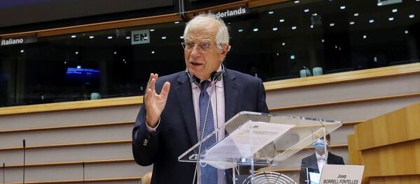 Глава дипломатии Евросоюза Жозеп Боррель в Европарламенте - 俄罗斯卫星通讯社