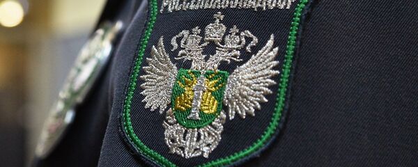 Шеврон сотрудника Россельхознадзора в аэропорту Баландино в Челябинске - 俄罗斯卫星通讯社