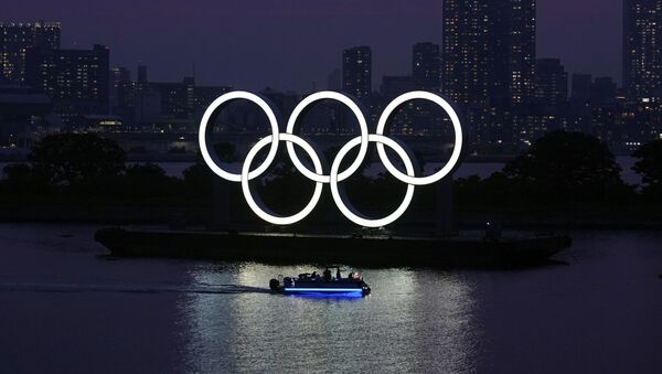 Олимпийские кольца в Токио - 俄羅斯衛星通訊社