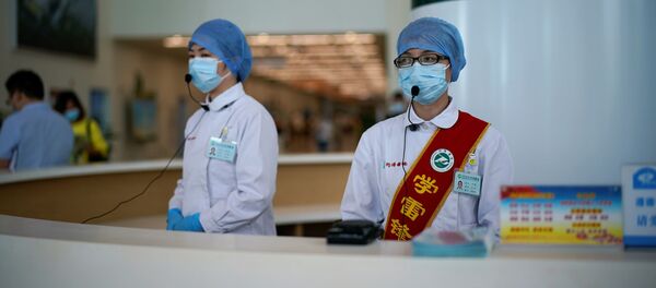 Персонал госпиталя Tongji  в Ухане - 俄罗斯卫星通讯社