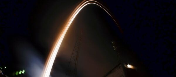 Пуск ракеты-носителя Союз-ФГ с пилотируемым кораблем Союз МС-03 с космодрома Байконур - 俄羅斯衛星通訊社