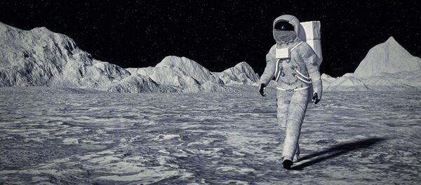 Космонавт на луне - 俄羅斯衛星通訊社