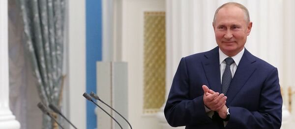  23 сентября 2020. Президент РФ Владимир Путин - 俄罗斯卫星通讯社