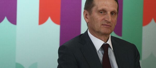 Директор Службы внешней разведки РФ Сергей Нарышкин - 俄罗斯卫星通讯社