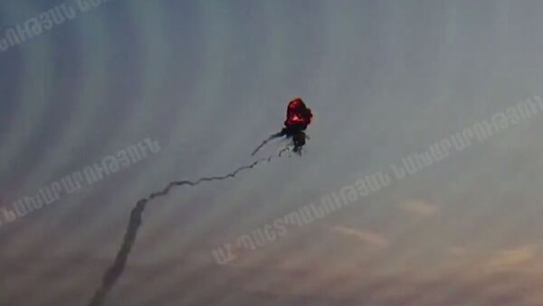 Уничтожение азербайджанского вертолета в Карабахе - 俄罗斯卫星通讯社