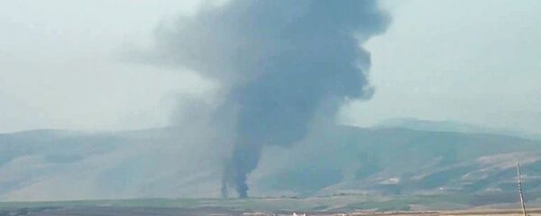 Вооруженные силы Азербайджана наносят удар артиллерийским подразделениям вооруженных сил Армении на Агдеринском направлении в Нагорном Карабахе.  - 俄羅斯衛星通訊社
