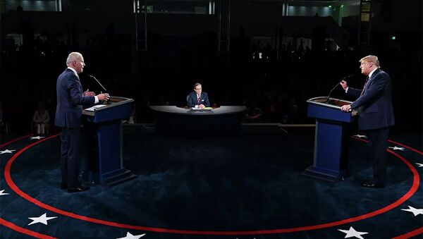 Дебаты Дональда Трампа и Джо Байдена в Кливленде, США  - 俄羅斯衛星通訊社