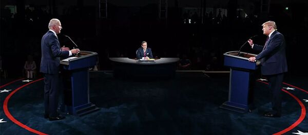 Дебаты Дональда Трампа и Джо Байдена в Кливленде, США Дебаты Дональда Трампа и Джо Байдена в Кливленде, США - 俄罗斯卫星通讯社