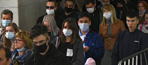 Пассажиры Московского метрополитена - 俄罗斯卫星通讯社