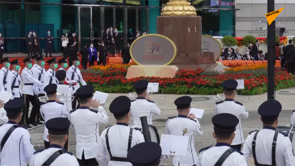 香港國慶升旗儀式 - 俄羅斯衛星通訊社