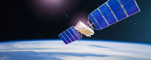 Космический спутник, вращающийся вокруг Земли - 俄罗斯卫星通讯社