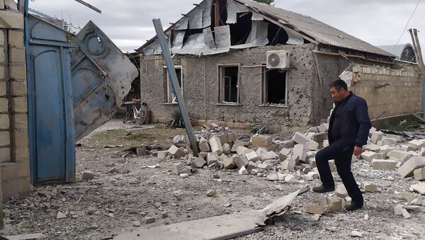 Разрушенный дом в Нагорном Карабахе - 俄罗斯卫星通讯社