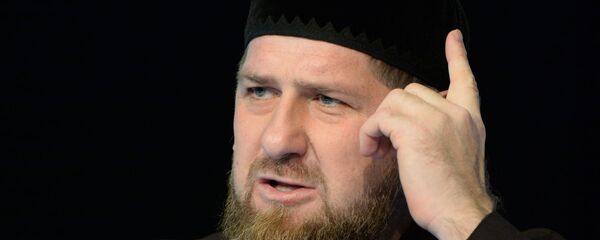 Глава Чеченской Республики Рамзан Кадыров на пресс-конференции в студии телеканала Грозный - 俄羅斯衛星通訊社