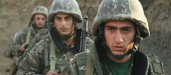 Военнослужащие армии Армении на позициях в Нагорном Карабахе - 俄罗斯卫星通讯社