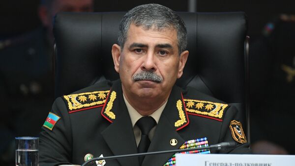 Министр обороны Азербайджана Закир Гасанов - 俄羅斯衛星通訊社
