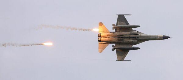 Тайваньский истребитель во время военных учений в Тайчжуне - 俄羅斯衛星通訊社