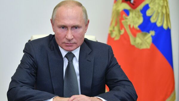 Президент РФ Владимир Путин  - 俄罗斯卫星通讯社