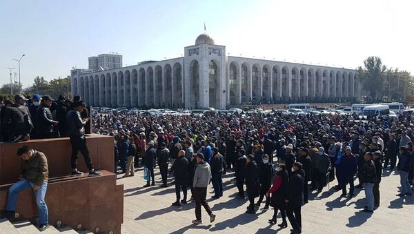 Ситуация в Бишкеке 7 октября 2020 - 俄罗斯卫星通讯社