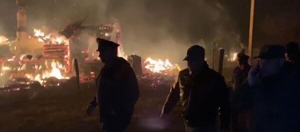 Пожар на территории склада хранения боеприпасов Западного военного округа в Рязанской области - 俄羅斯衛星通訊社