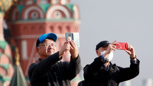 中国游客在莫斯科 - 俄罗斯卫星通讯社