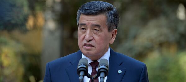 Президент Киргизии Сооронбай Жээнбеков - 俄罗斯卫星通讯社